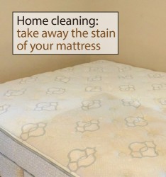 Home cleaning: take away the stain of your mattress